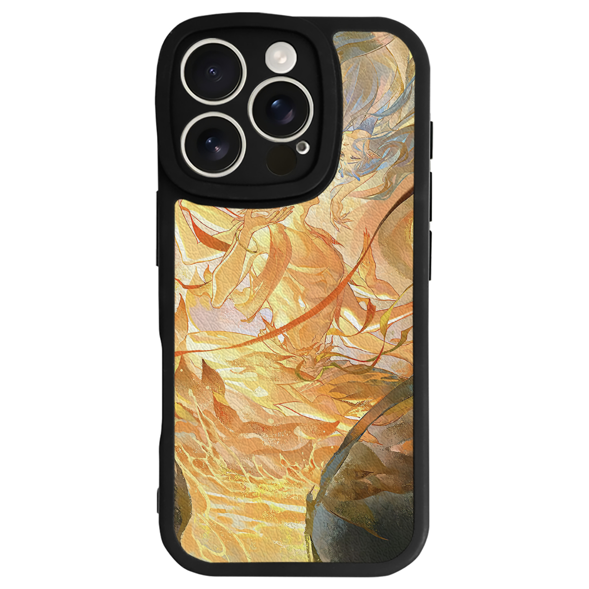 （画像用） Ne Zha 2 ナタ 魔童の大暴れ 【iPhone 16シリーズ対応】シリコンスマホケース（レザー調） 材質：シリコン